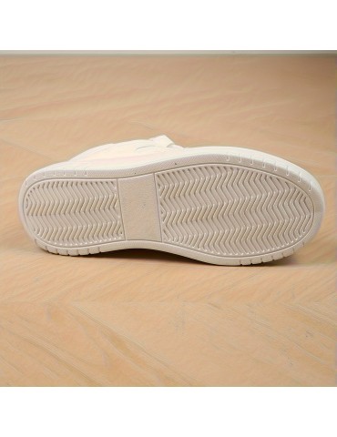 Women's Stylish Flat Sneakers, Casual Alce Up Outdoor Shoes, Women's Comfortable Low Top Shoes