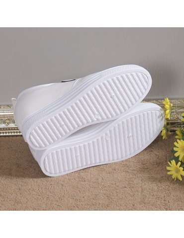 Women's Wedge Shoes, Height Increasing Slip On Nurse Shoes, Casual Low Top Shoes