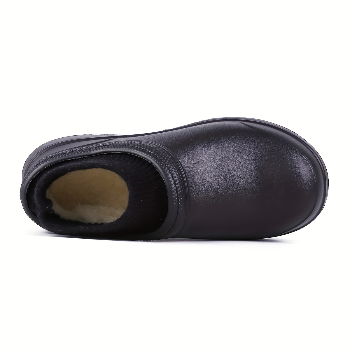 womens plush chef work shoes waterproof slip on anti slip garden shoes comfortable work ankle boots details 5